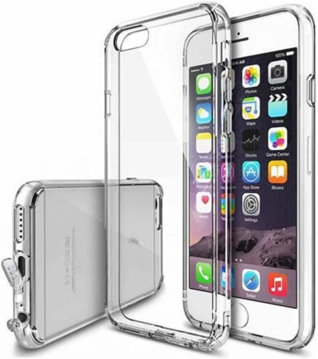 Tam Korumalı Telefonunuzun Tam Görünmesini Sağlayıp Telefonunuzun Kendi Güzelliğini Ön Plana Çıkaran Şarj Bölümü Tıpalı Koruma Sağlayan Şeffaf Silikon Telefon Kılıfı (7-8)