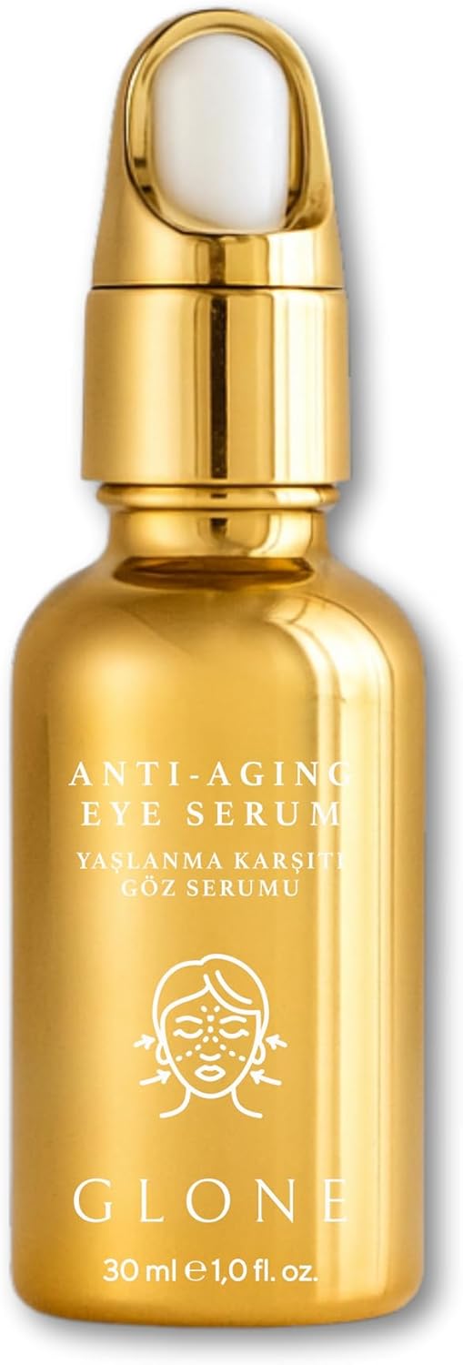 Yaşlanma Karşıtı Göz Serumu, 30ml | Koyu Halka, Torbalanma ve Kırışıklık Karşıtı | Peptit & Somon DNA'lı Aydınlatıcı Göz Bakımı