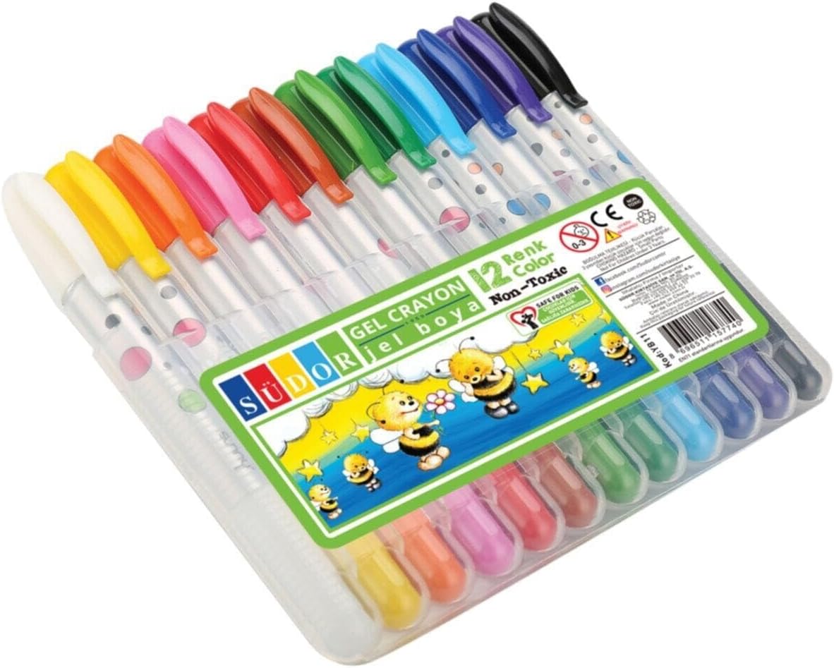 Sudor Jel Boya Plastik Kutu 12 Li