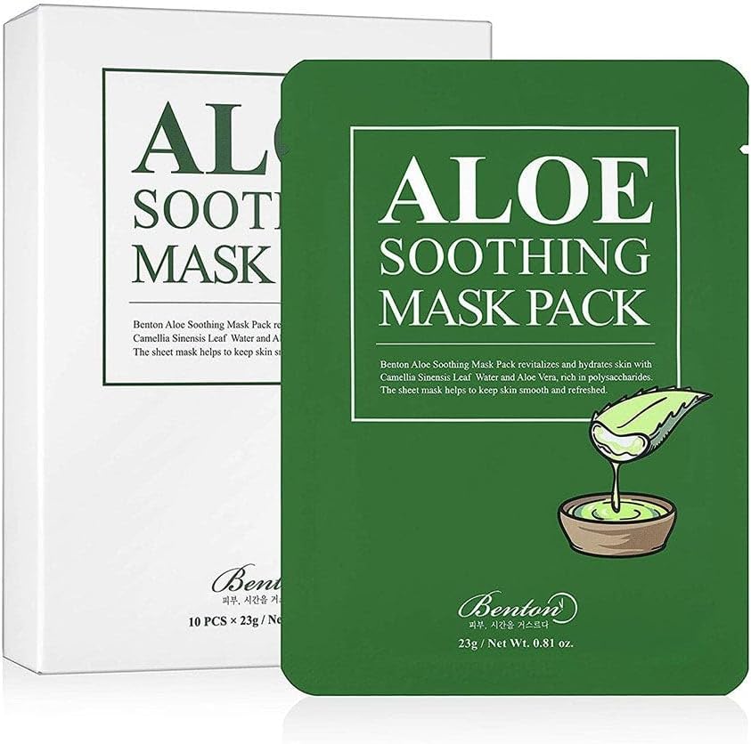 Benton Aloe Soothing Mask Pack - Aloe Yatıştırıcı Kağıt Maske 1 Paket (1 X 23 G)