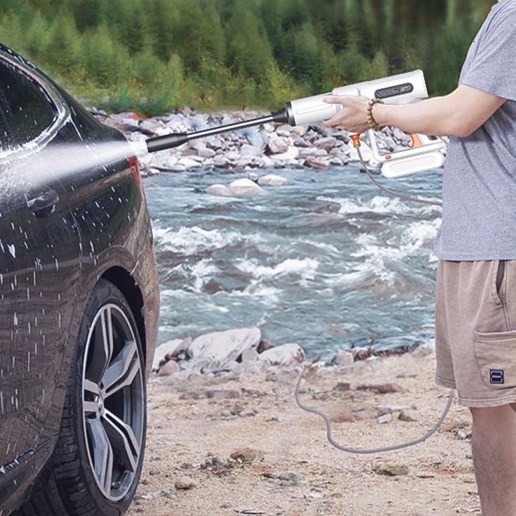 Kablosuz Basınçlı Yıkama Tabancası – Köpük Fonksiyonlu Şarjlı Temizlik Tabancası, 3 Kademeli Su Basıncı, Yıkanabilir Filtre, 5m Su Hortumu, Portatif Basınçlı Su Tabancası | G01