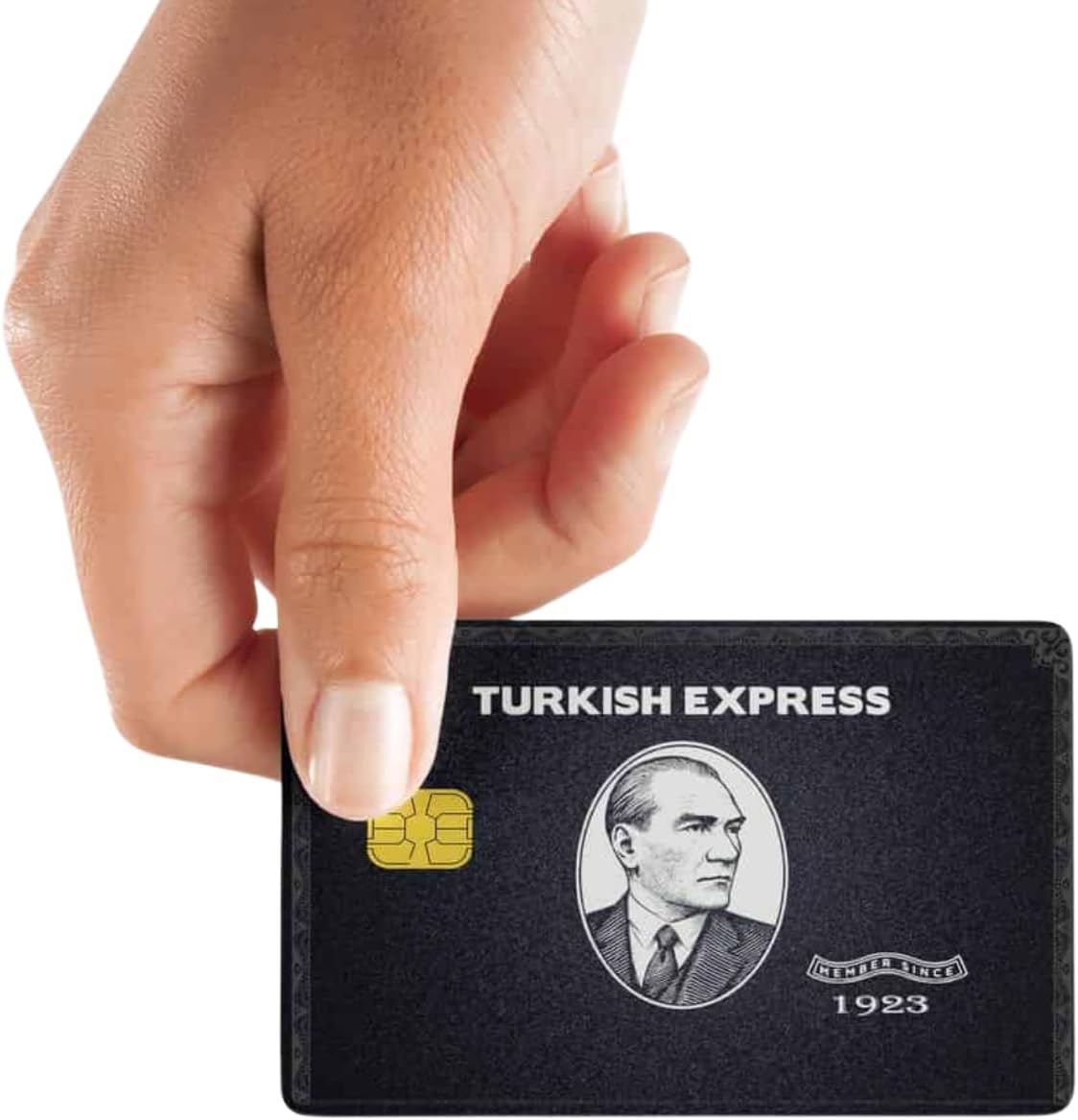 TURKISH EXPRESS BLACK Kart Kaplama Kart Etiketi (Yüksek Kaliteli Baskı)