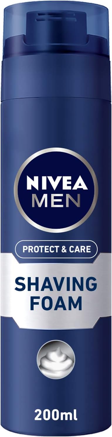 Men Protect&Care Tıraş Köpüğü 200 ml, Kuru Ciltler İçin, Pürüzsüz Tıraş
