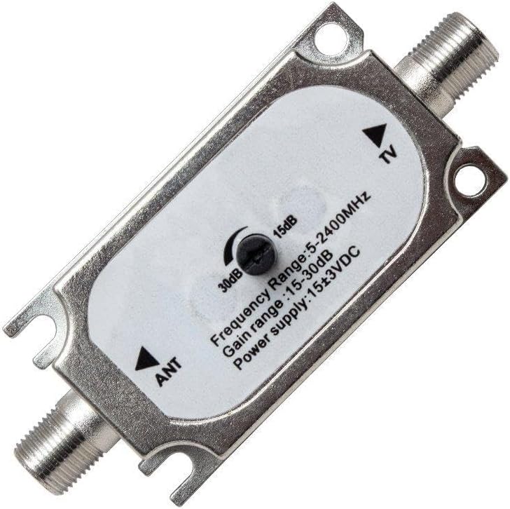 TV & Uydu için Inline Amplifier 15-30dB | 47-2150MHz Sinyal Arttırıcı