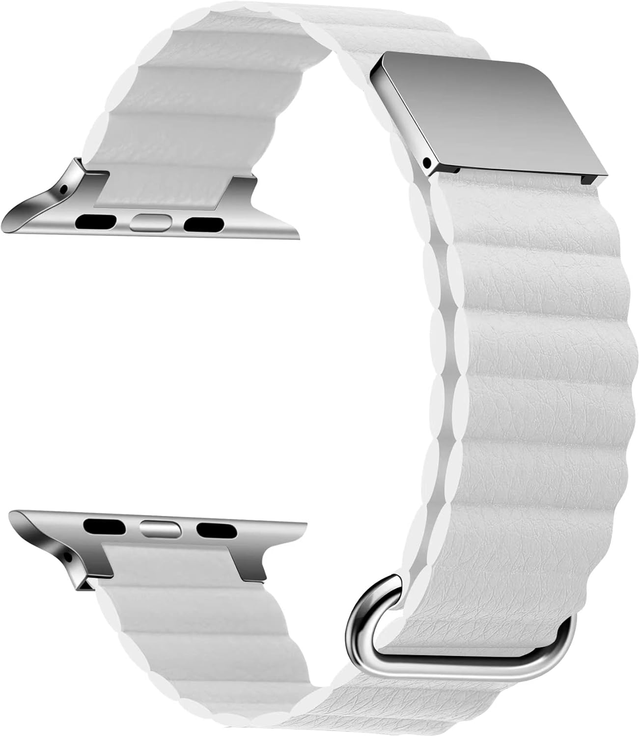 İle Uyumlu 7 45mm KRD-78 PU Deri Kordon Strap Kayış Beyaz