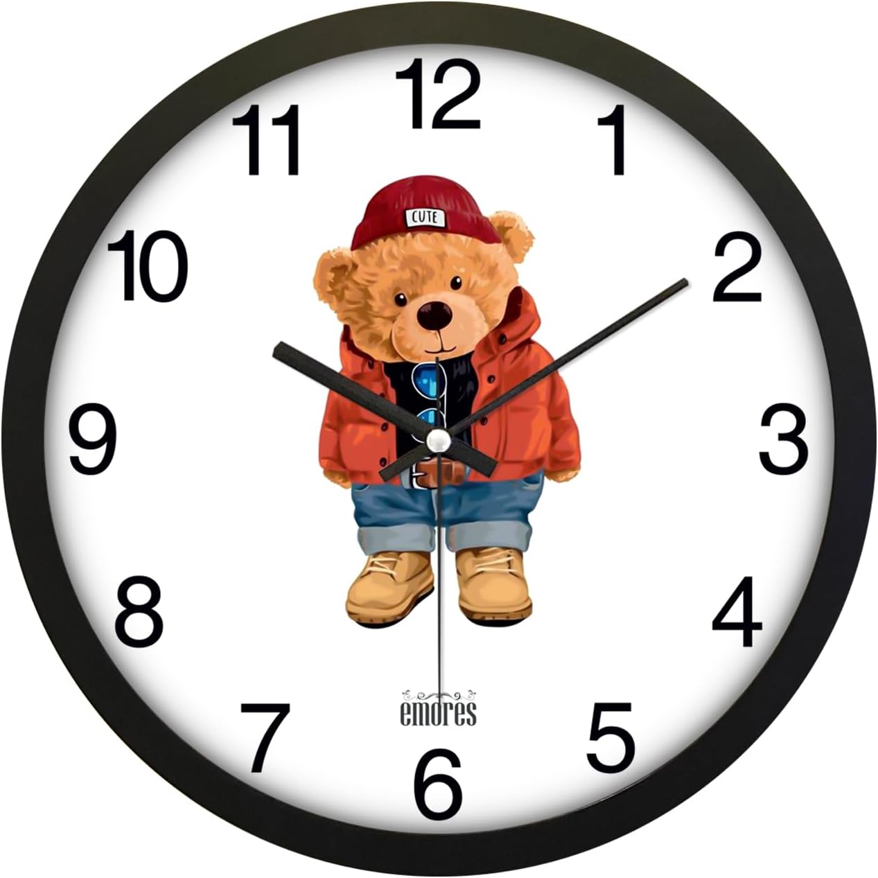 30 Cm Gerçek Cam Sessiz Mekanizma Duvar Saati