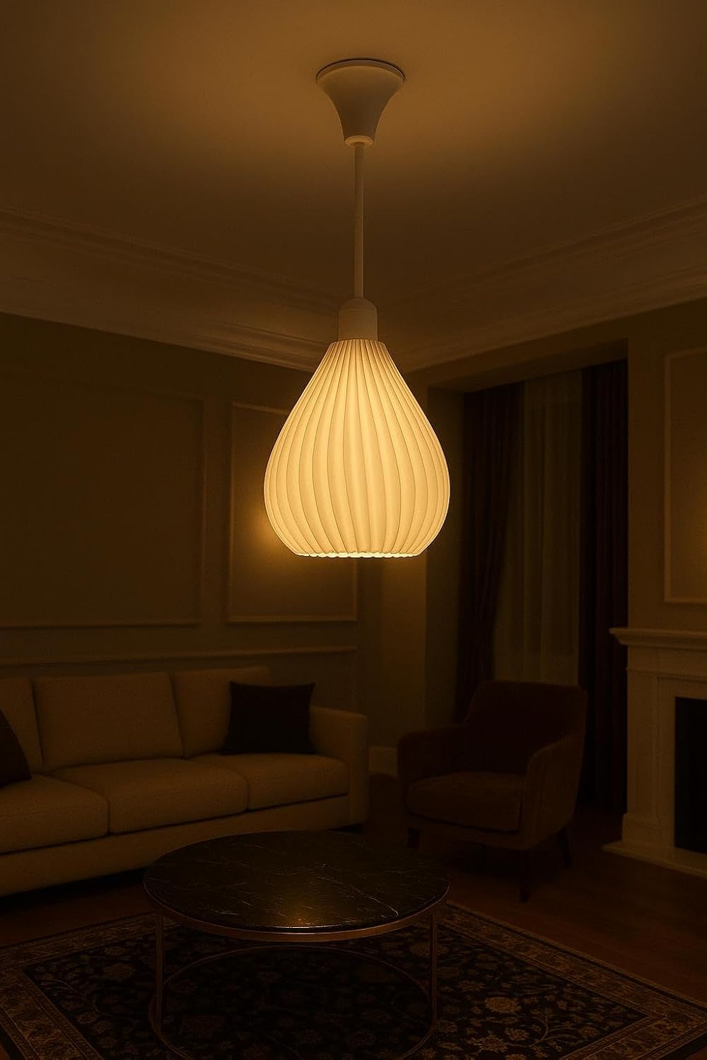 Modern Spiral Tasarım Sarkıt Avize – Dekoratif Tavan Lambası, Şık ve Dayanıklı Aydınlatma, Salon Yatak Odası, Mutfak, Ofis ve iş Yerleri ile Her Odaya Uyumlu