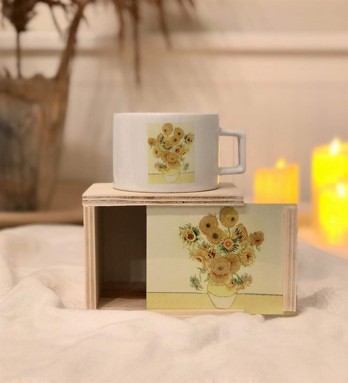 Ayçiçek Tasarımlı Kutulu Kupa