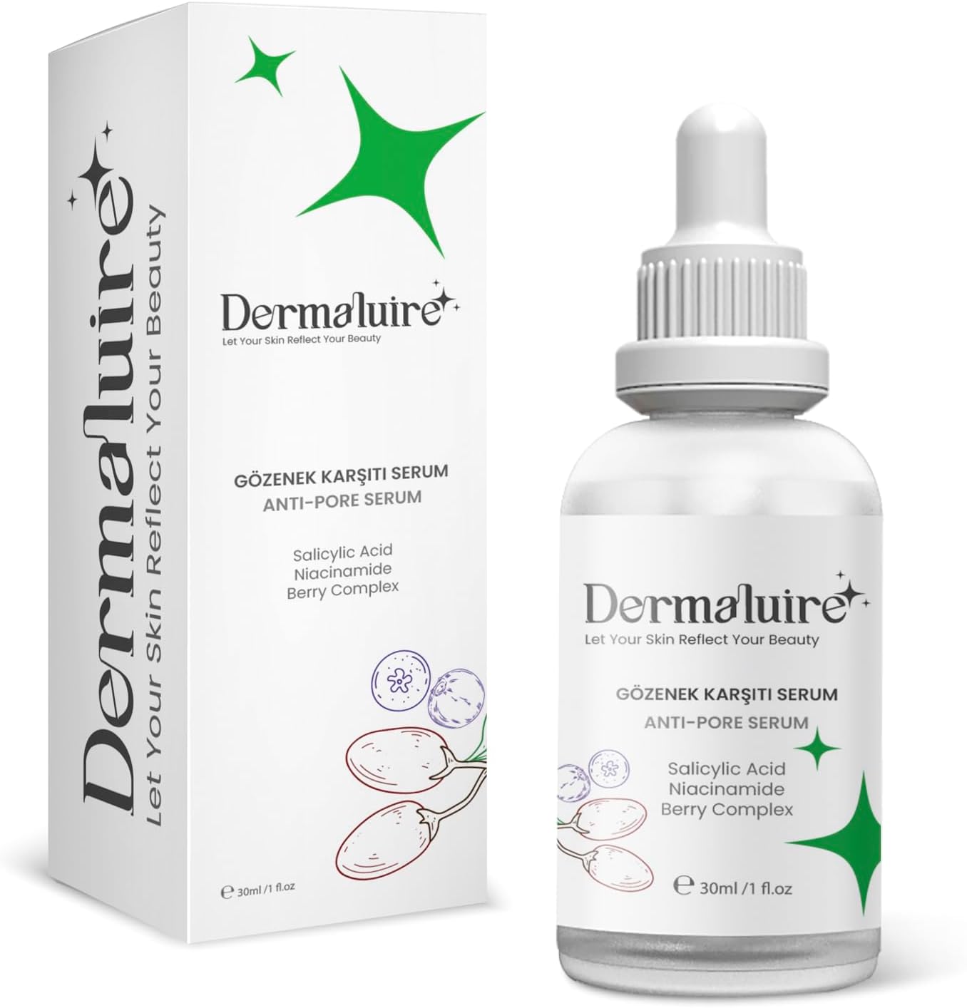 Siyah Nokta Ve Sivilce Karşıtı, Gözenek Sıkılaştırıcı Serum (Salicylic Acid, ) - 30ml