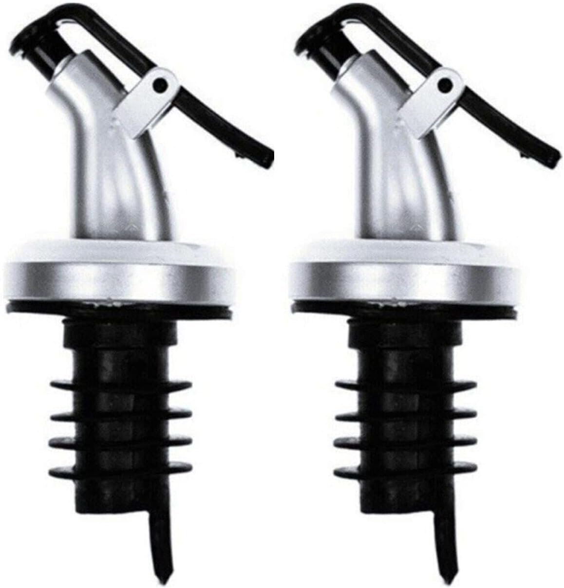 2 Adet Kapaklı Şişe Ucu Servis Aparatı Damlalık Yağdanlık Tıpa Tapa Mantar - ÜCRETSİZ KARGO