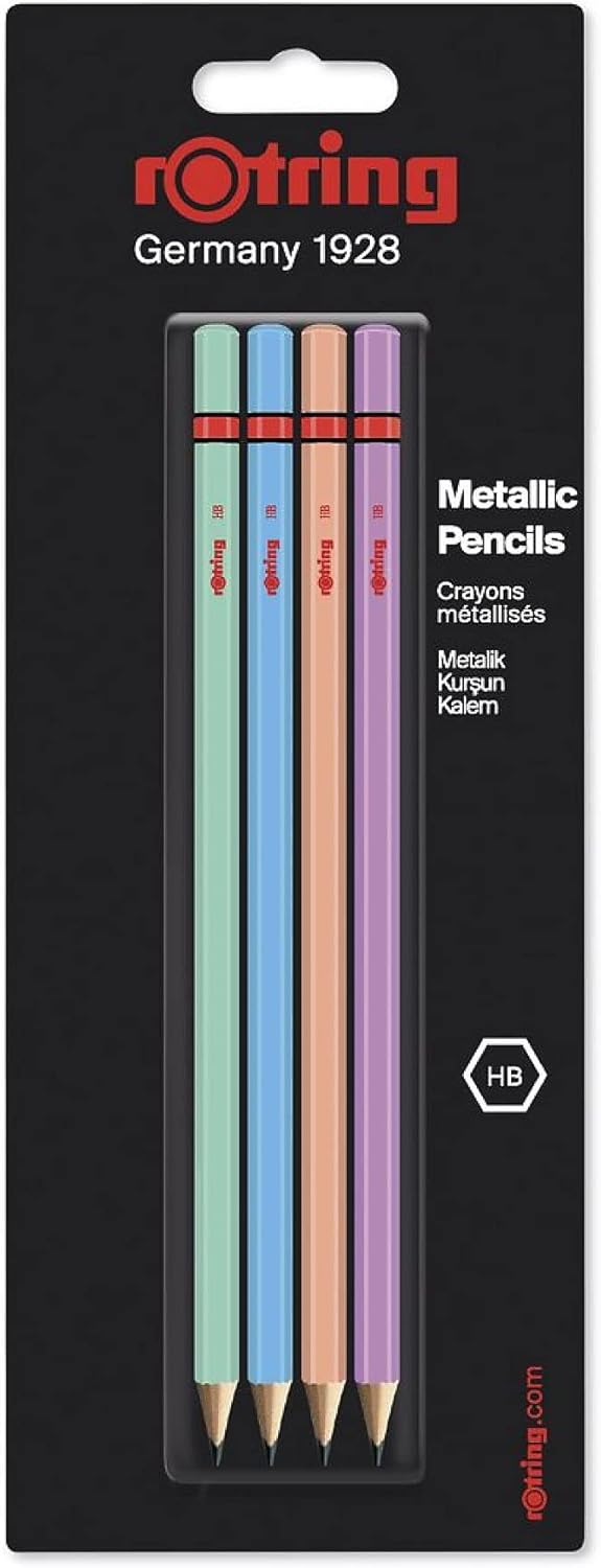 Metalik Kurşun Kalem, 4'lü Paket