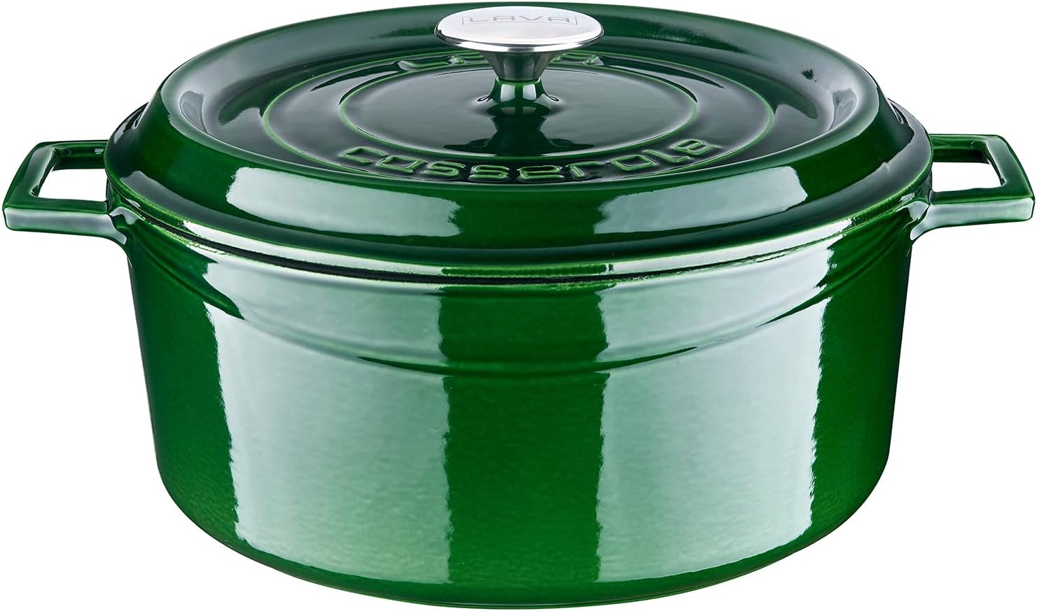 Metal Premium Serisi - Döküm Yuvarlak Tencere, 28 cm, Yeşil