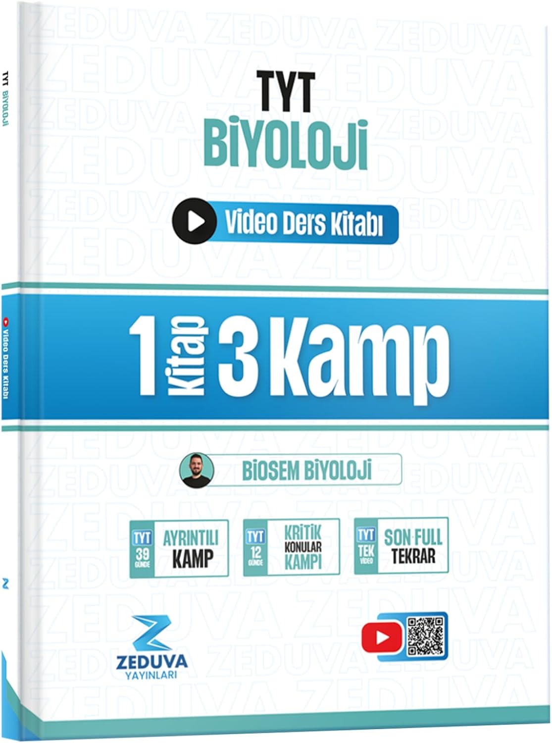 Zeduva Yayınları Biosem TYT Biyoloji 1 Kitap 3 Kamp Video Ders Kitabı