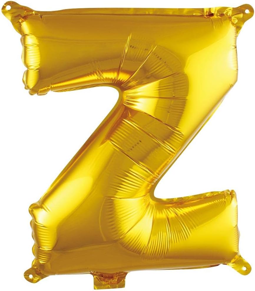 Z Harfi 16 İnç Renk Folyo Balon 36 CM (Altın)