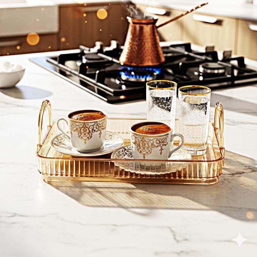 Makyaj Organizeri Kozmetik Aksesuar Düzenleyici Kozmetik Vitrini (Amber Sarı)