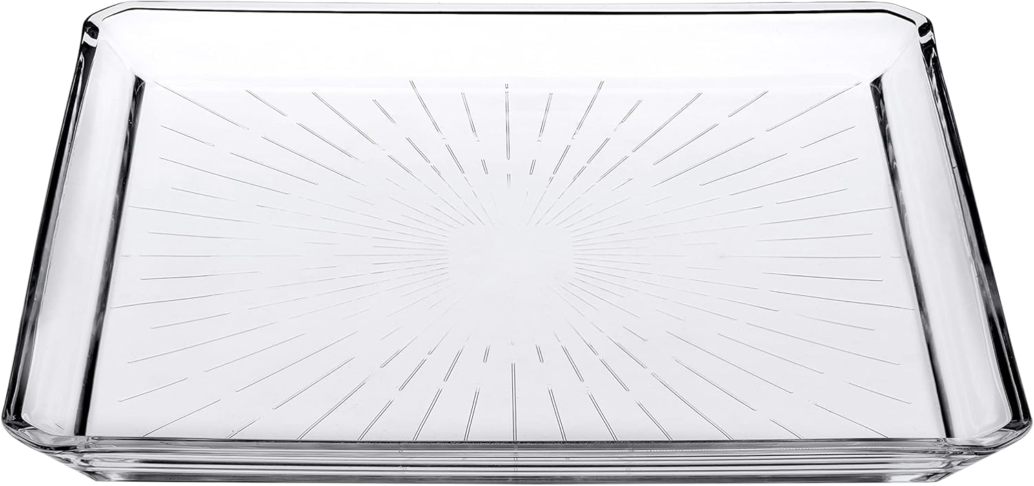 Madlen Servis Tabağı 68683 Madlen Crystal Glass 24x24