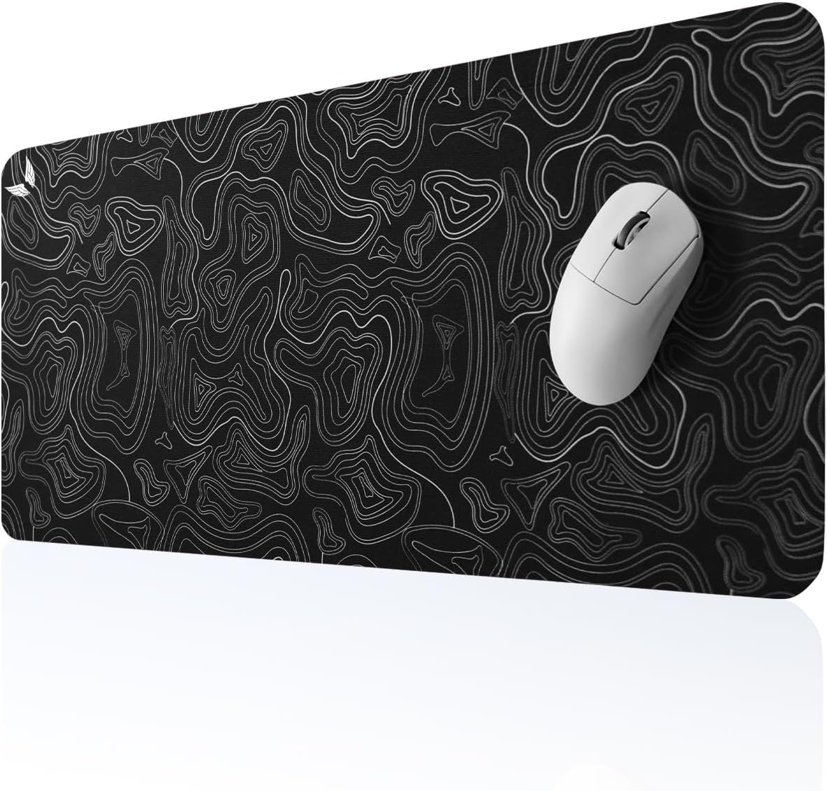 - Gaming Oyuncu Gamer Mouse Pad, Kaymaz Taban Büyük Boy Large Ofis Tipi Mouse Ped, Fare Altlığı, Düz Masa Koruyucu Klavye Altı Mousepad 70x30 Cm (Topografi Siyah)