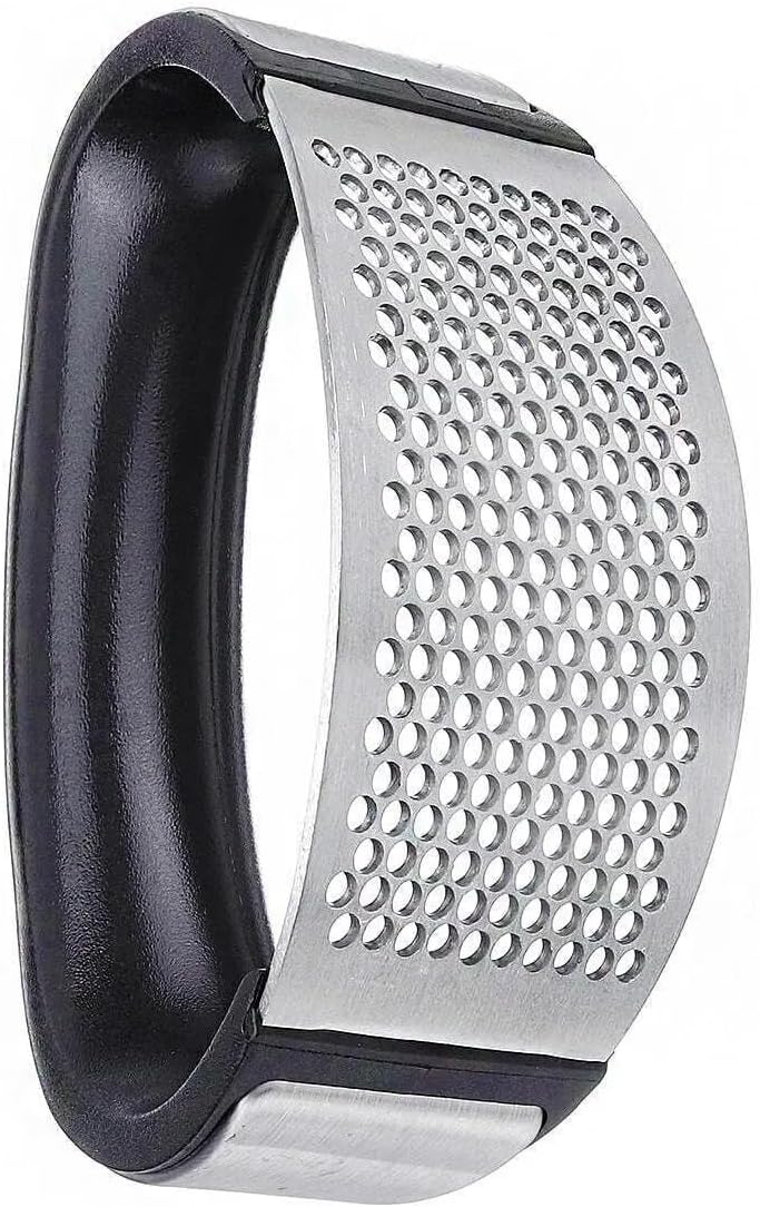 Tutma Kollu Sarımsak Ezici Pres Patates Püresi Yapma Aleti Paslanmaz Çelik Mutfak Gereci