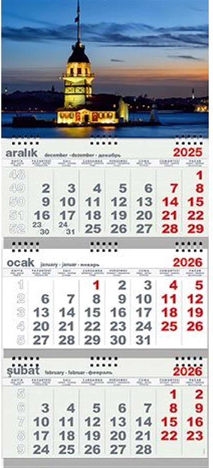 2026 Gemici Takvim - Kız Kulesi