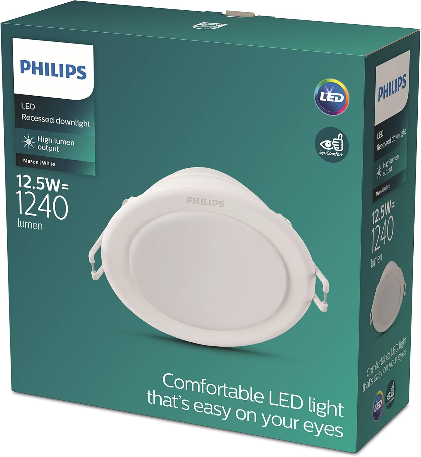 59464 Meson 125 12.5W 3000K WH Gömme LED Spot, Sarı Işık