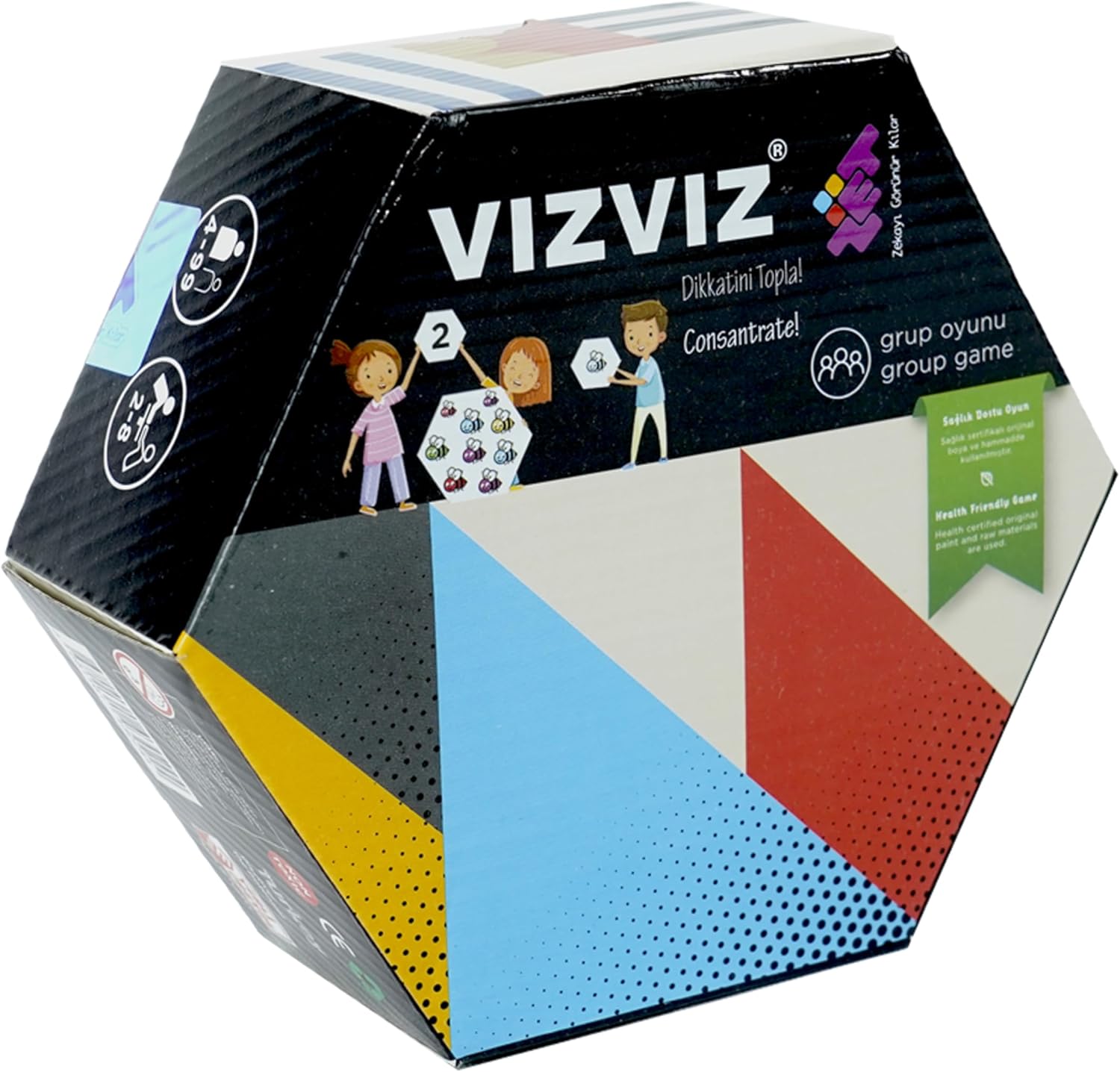 ZET ZK006.017 Vız Vız Dikkat ve Eşleştirme Oyunu, Çok Renkli