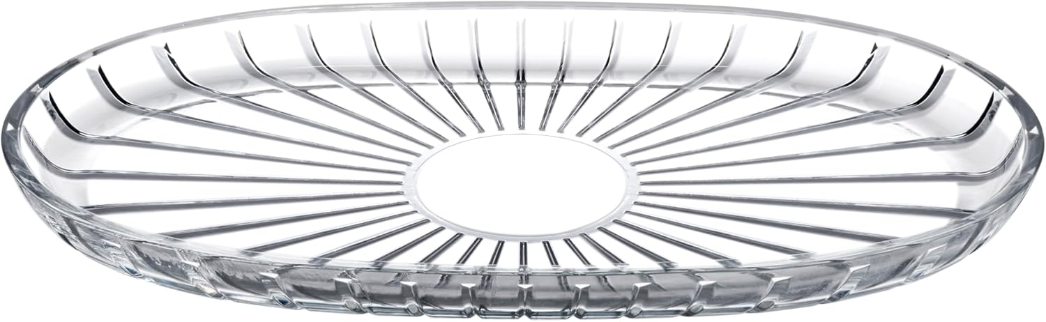 ELEGANT OVAL SERVİS TABAĞI 163X278 MM 000-SEFFAF 1 OFSET HEDİYELİK KUTU 6 PAŞABAHCE