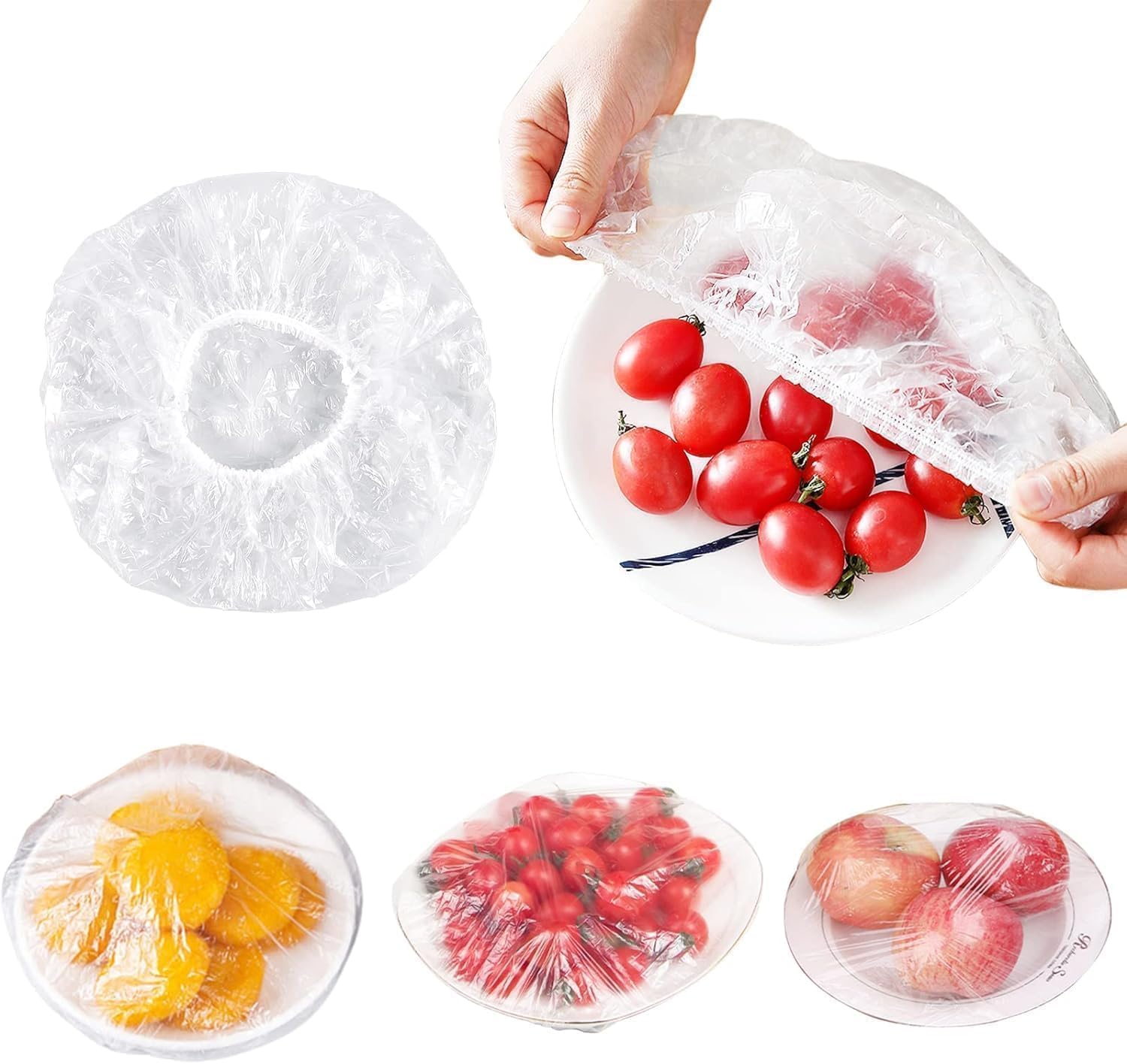 100’lü Lastikli Yiyecek Koruma Kılıfı – 20 cm | Esnek Tasarım | Gıda Saklama, Koku ve Hava Temasına Karşı Koruma | Pratik ve Hijyenik Gıda Kapağı
