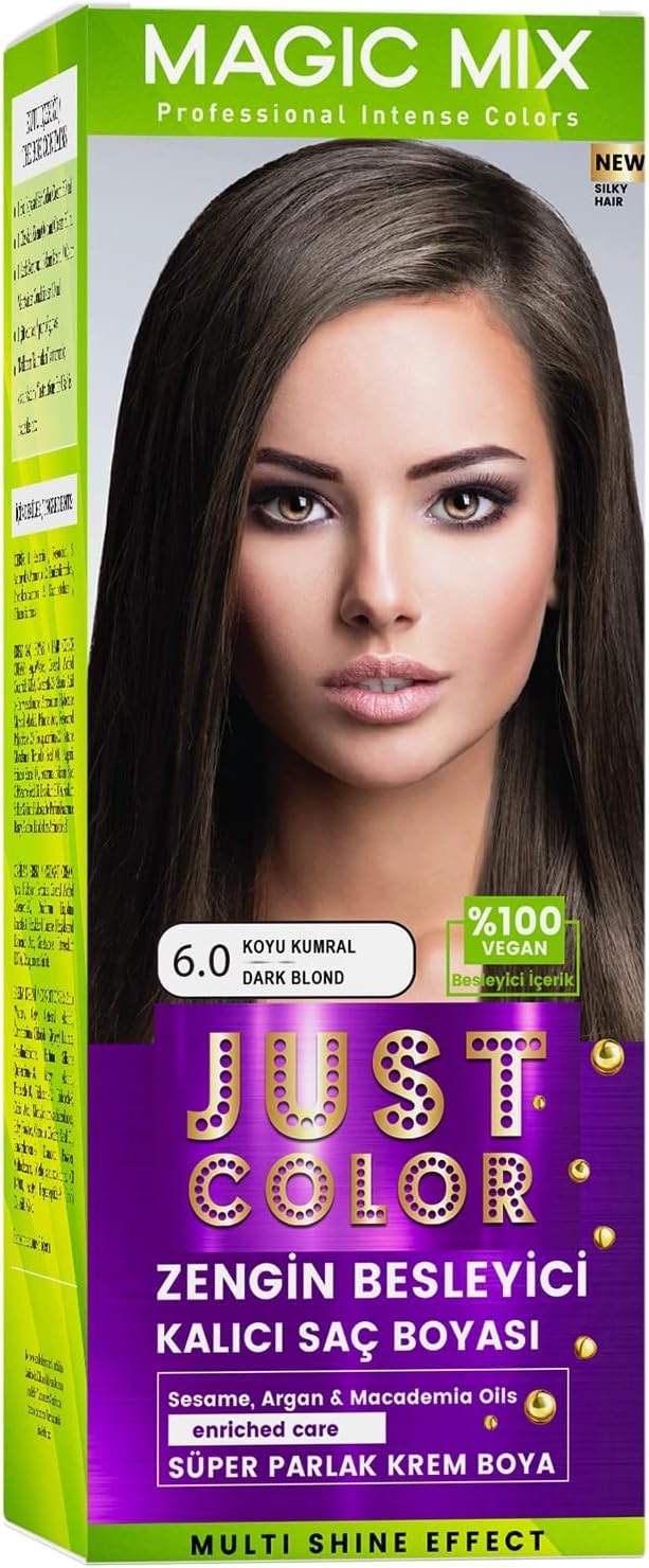 Procsin Magic Mix Color Kıt Parlak Ve Canlı 6.0 Koyu Kumral Kalıcı Saç Boyası Koyu Kumral Unisex
