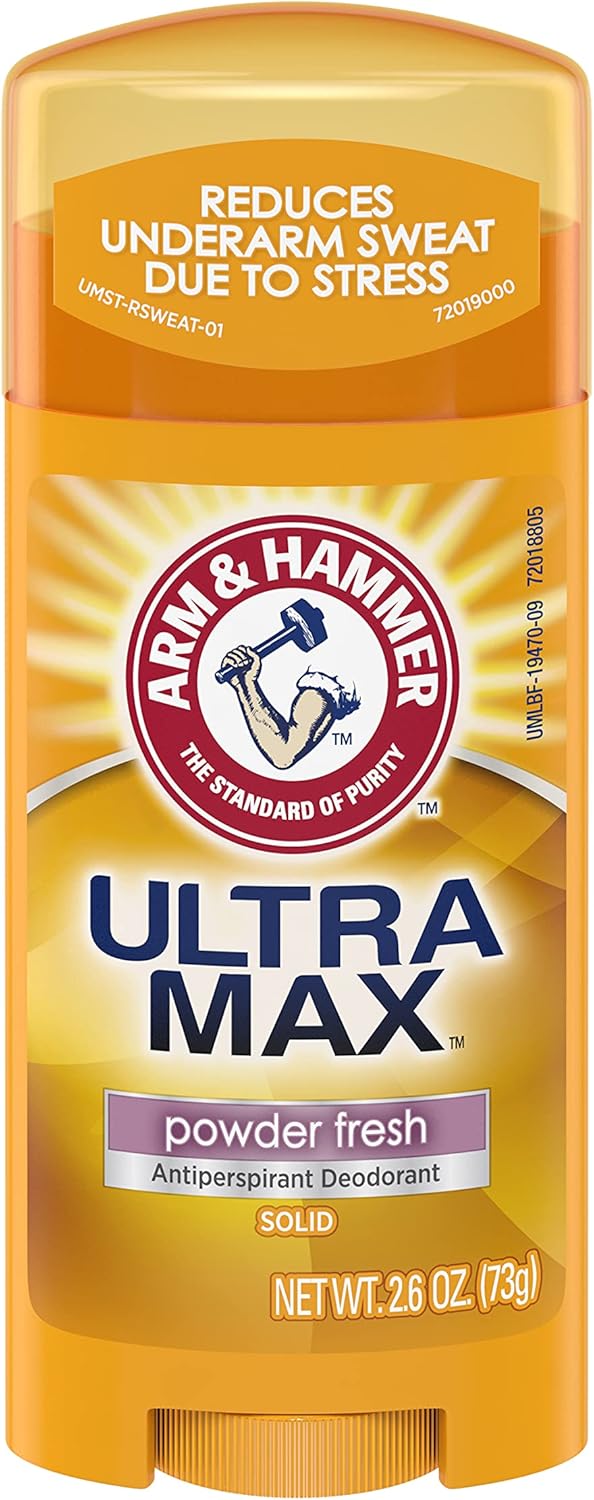 A&H Adv A/P Pwder Frsh Boyut 2.6z Arm & Hammer Ultra Max Pudra Taze Terlemeyi Önleyici Deodorant 73 g
