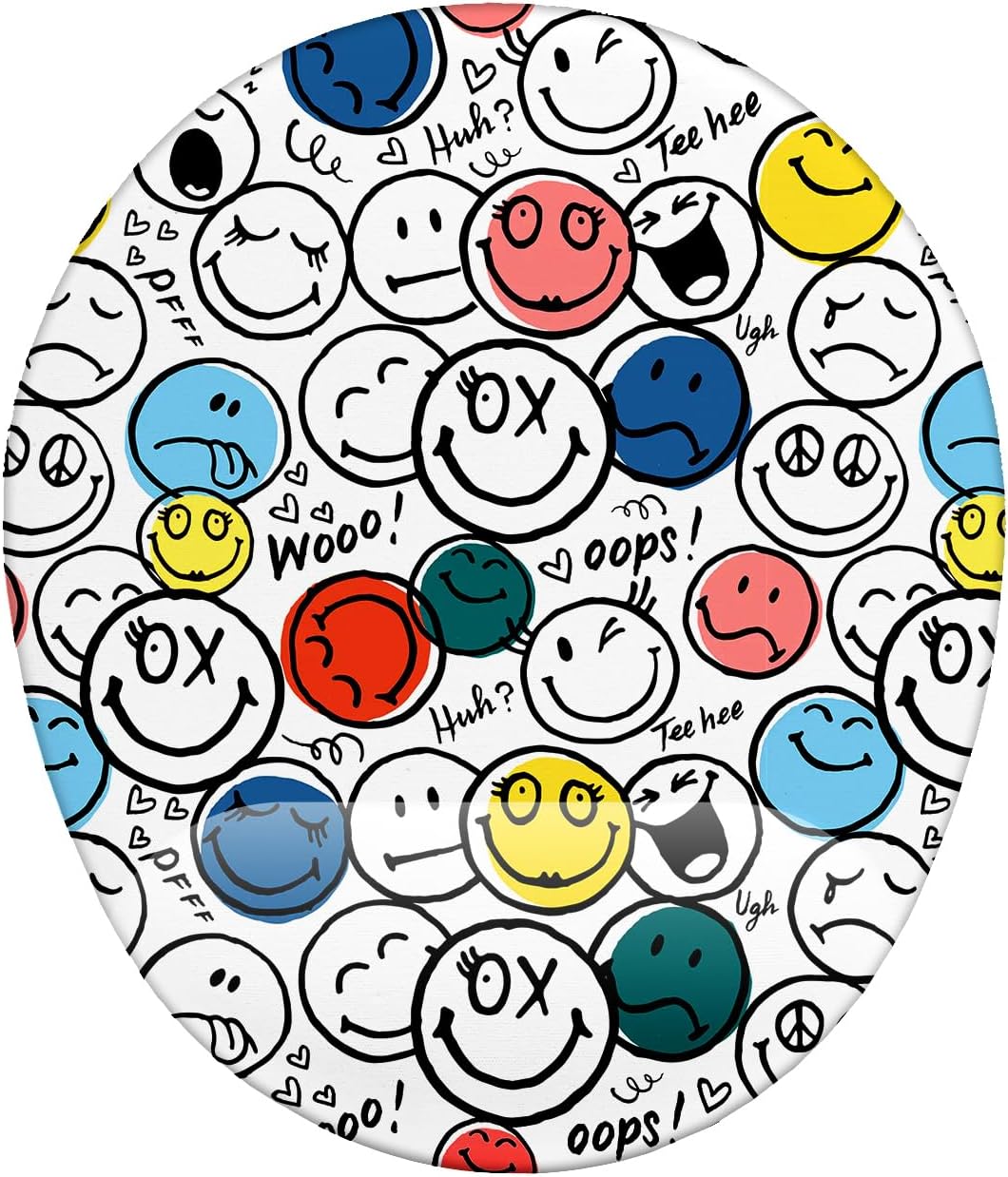 Smile Desenli Bilek Destekli Mouse Pad