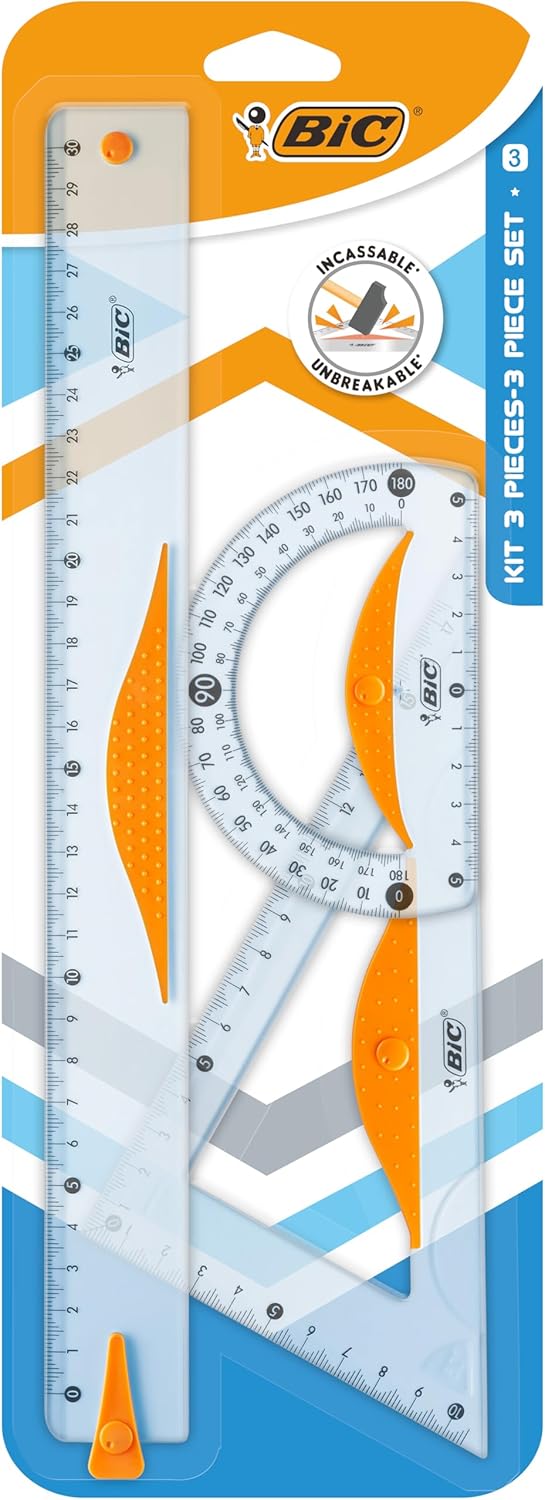 Çizim ve Geometri Seti, Cetvel, Gönye ve Açıölçer