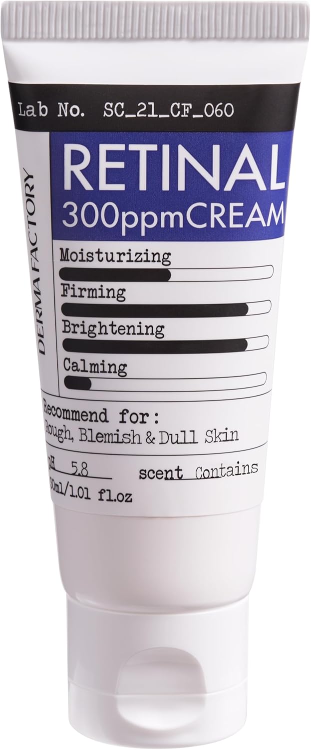 0.03 Retinal İçeren Leke ve Kırışıklık Bakım Kremi Derma Factory Retinal 300 PPM Cream 30ml