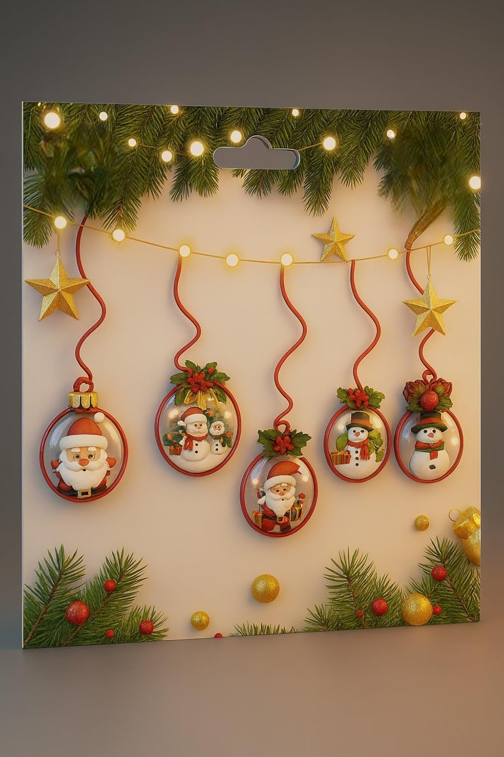 Yılbaşı Ağacı Süsü, Yılbaşı Dekoratif Banner, Şekillendirilmiş Figürleri, Parti Mazemeleri, (Banner)