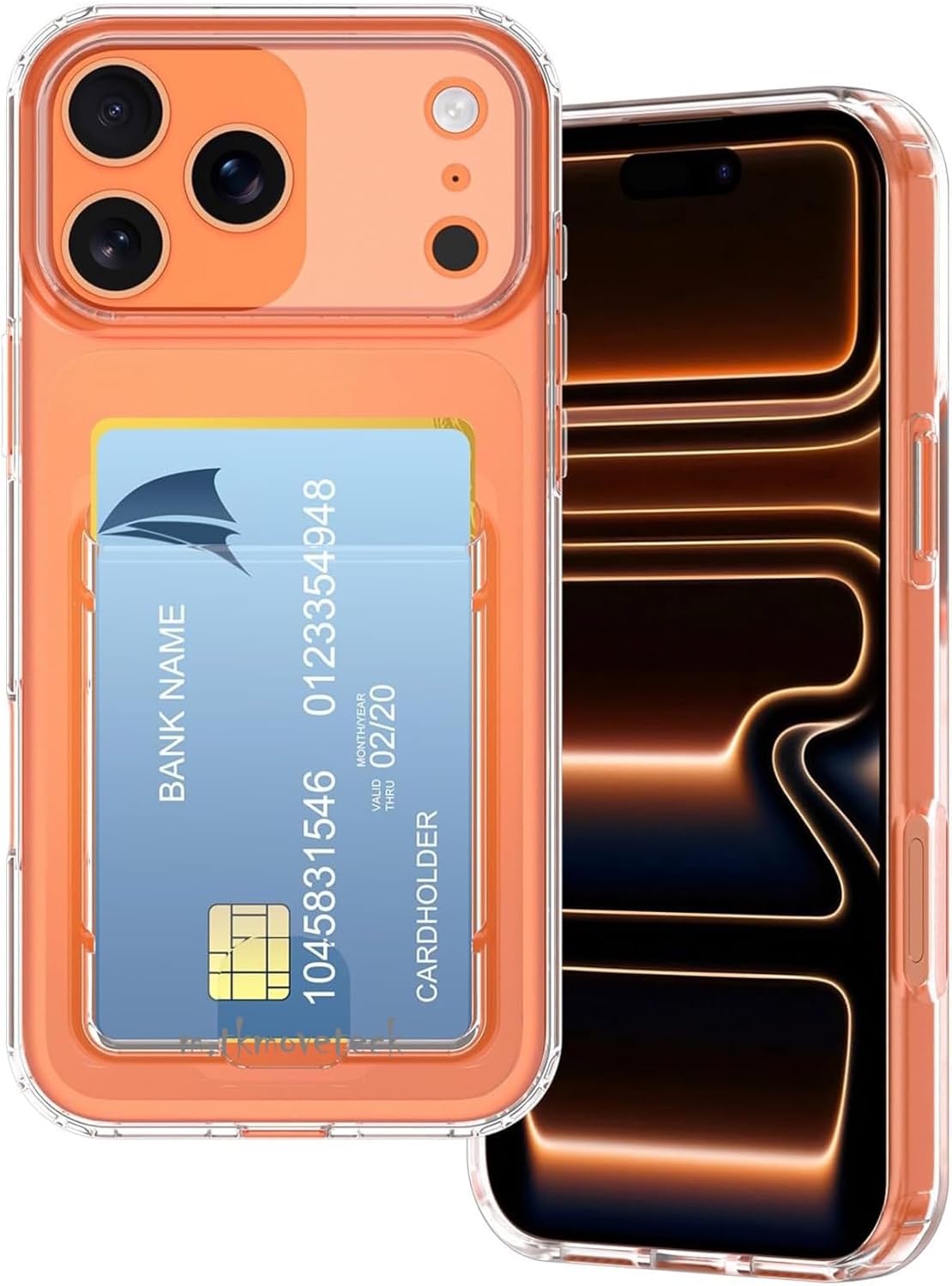 - 17 Pro ile uyumlu Kılıf Kamera Koruma ve Köşe Korumalı Kartlıklı Cüzdanlı Darbe Emici Kapak