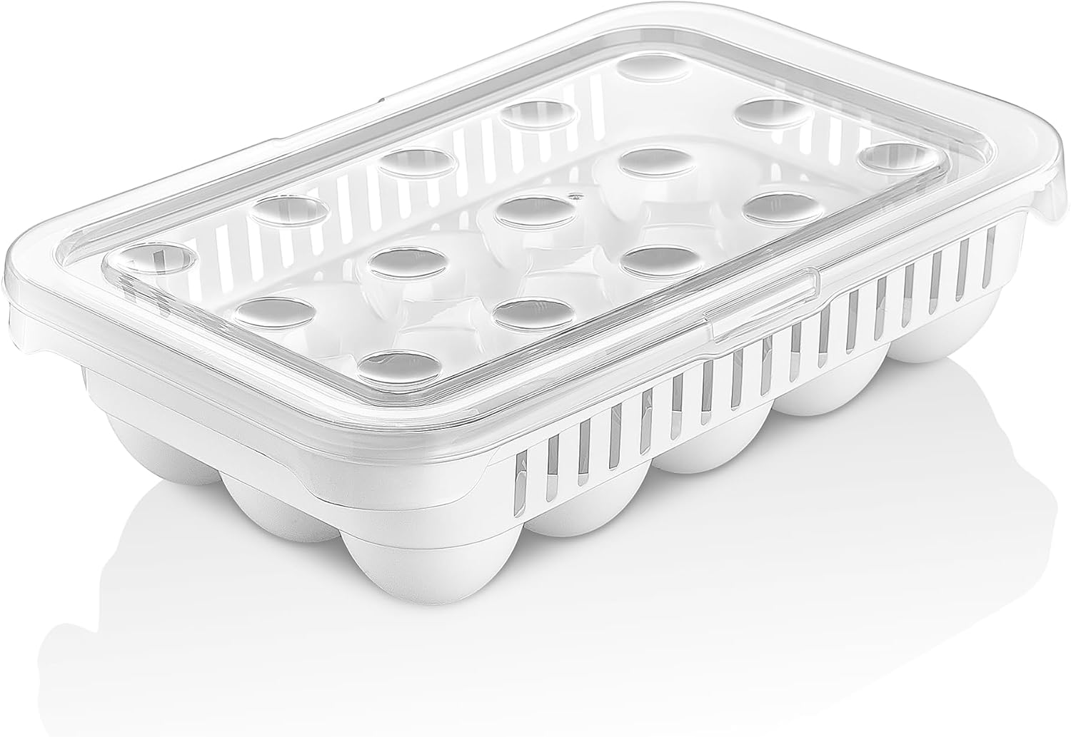 Life 15'li Yumurta Saklama Kabı - Sızdırmaz Kilitli Kapak, Yıkanabilir, Buzdolabı ve Taşıma İçin Pratik