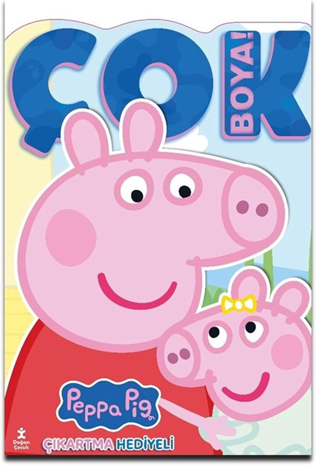 Peppa Pig ve Evie - Çok Boya! Çıkartmalı Dev Boyama Kitabı