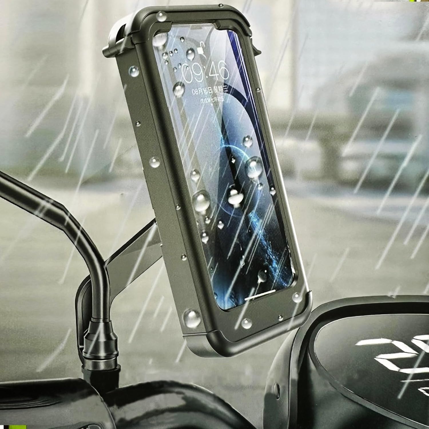 Bisiklet Motosiklet ve Scooter için Dikiz Ayna Uyumlu Telefon Tutucu Modellere Uyumlu Kolay Kurulum ve Kullanım DS-MTH3