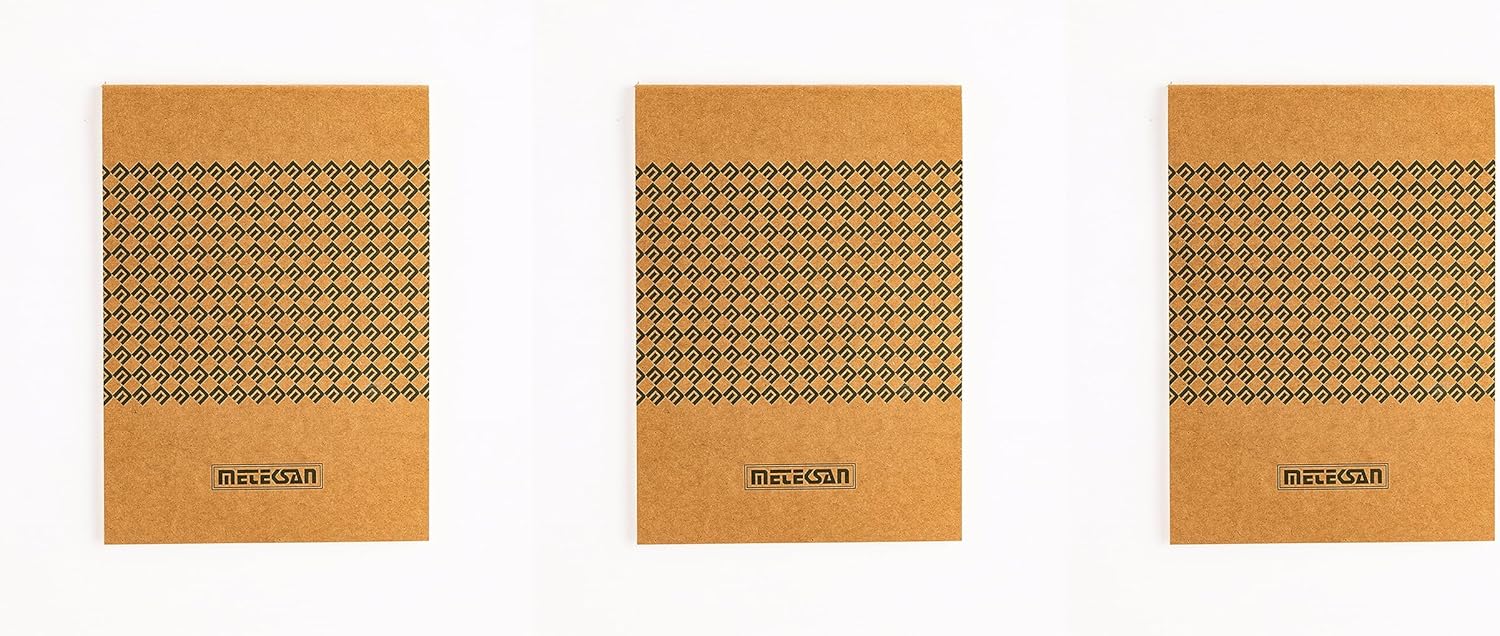 17x24 cm Bloknot 50 Yaprak, Kareli, 3'lü Paket