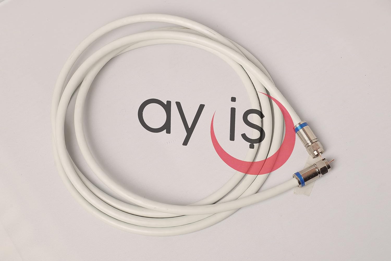 RG6 4K/Full HD/3D TV Uydu Kablosu, Saf Çelik uçlu Anten/UyDU Kablosu, DVB-T, DVB-C, DVB-S, DVB-S2 F Anten Ara (2 Metre)