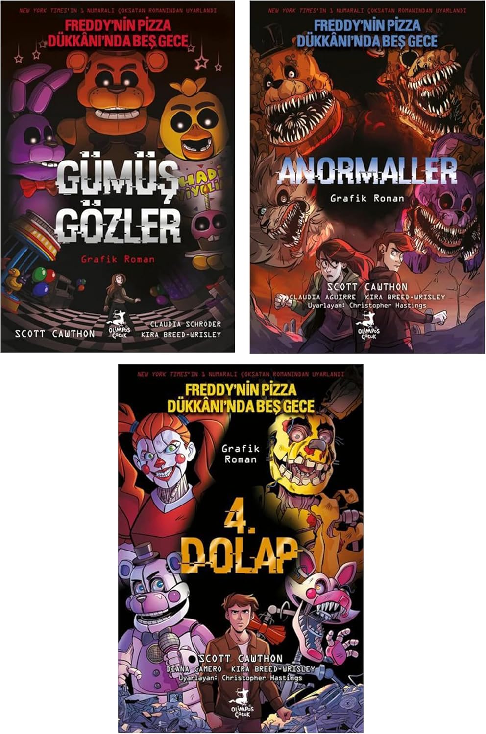 Freddy'nin Pizza Dükkanında Beş Gece Çizgi Roman Serisi Seti