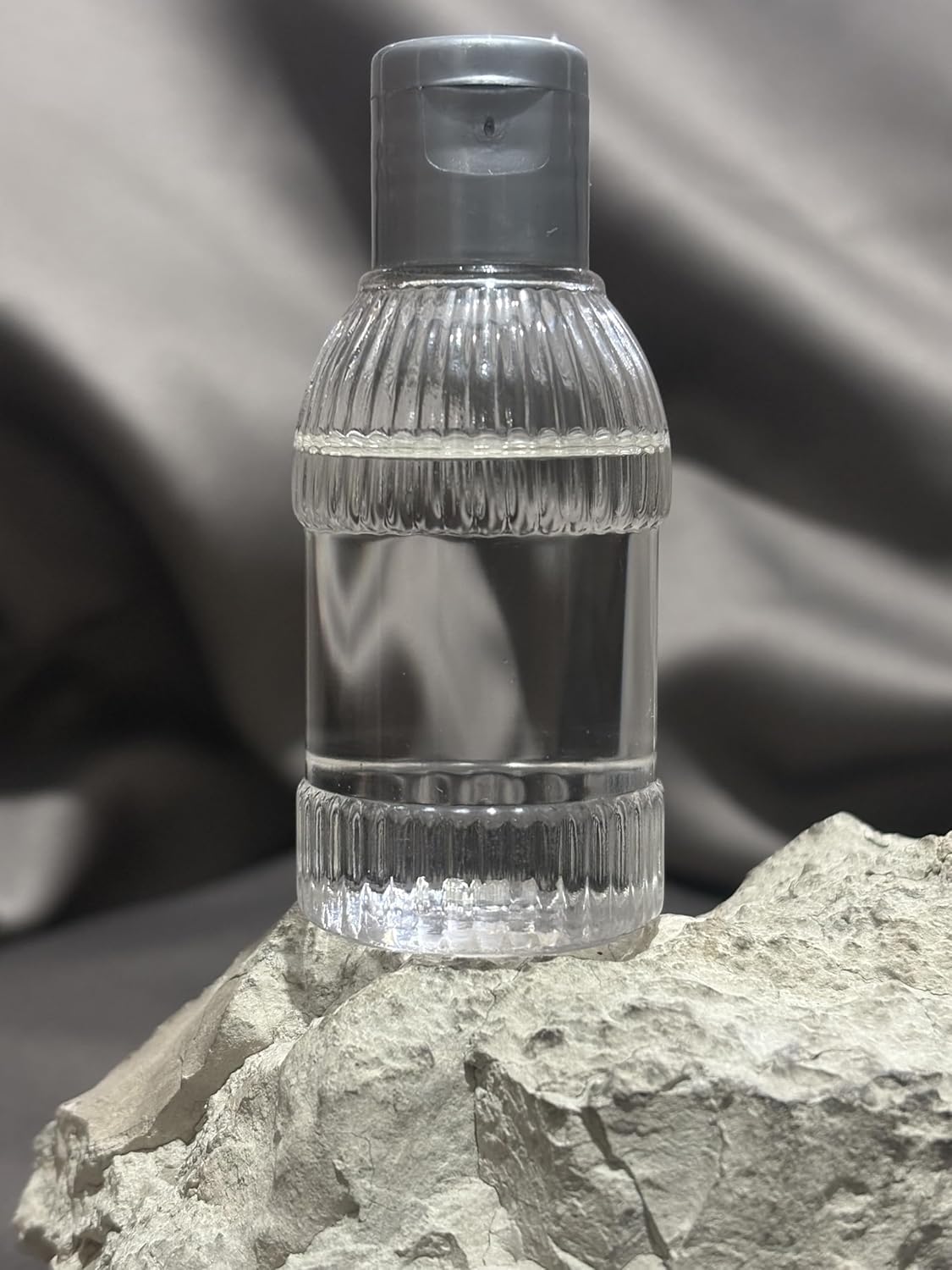 100 Adet 30 ML Boş Plastik Şişe OM23 Gri Kapak