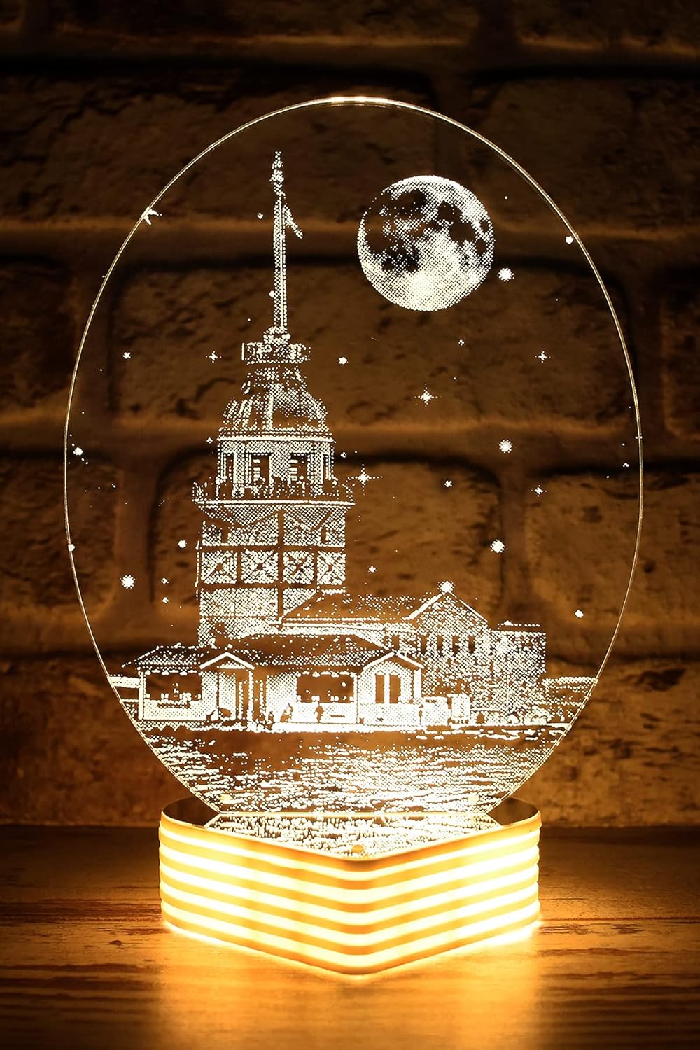 Kız Kulesi Lamba 3D Led Lamba GÜNIŞIĞI