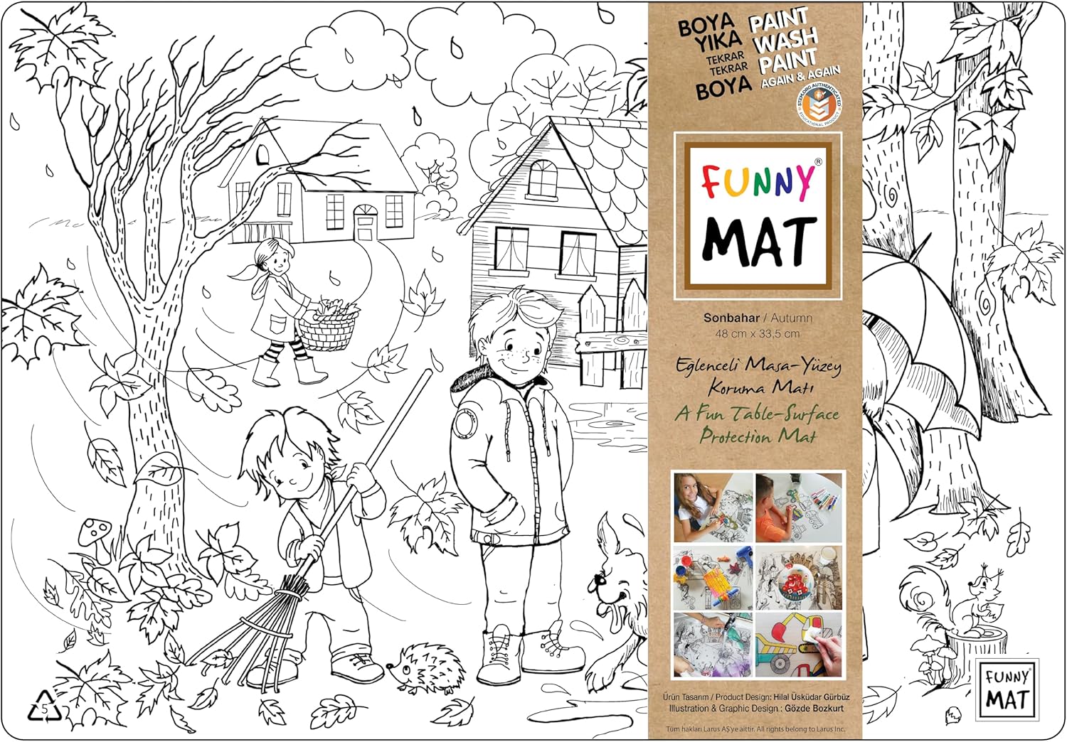 Akademi Çocuk Mat - Sonbahar (%95 Geri Dönüşümlü) - Yeni