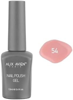 Pembe Somon Kalıcı Oje 54-Yoğun Renk Veren Jel Oje 12 ml-Nail UV Gel Polish 54