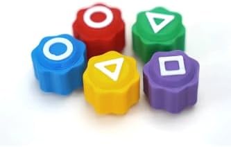 Squid Geleneksel Kore Gonggi Oyun Seti, 5 Renkli Taş, Kutulu game