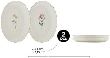 Porselen Tiny 2 Parça 24 Cm Kayık Tabak