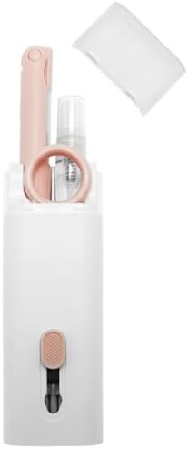 7'si 1 Arada Elektronik Temizleme Kiti, Klavye, Pro, Kulaklık, Laptop ve Telefon için Fırçalı Temizleyici Set (Pembe)