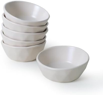 Mat Krem Kristal Çerezlik/Sosluk 12 Cm 6 Adet 950