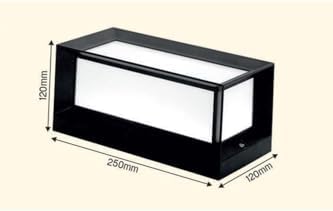 Bahçe Aydınlatması Led Işık 25cm 12w Gün Işığı 3000k Zita Ultra Bahçe Duvar Aplik Su Geçirmez