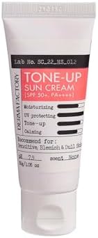 Ton Eşitleyici Pembe Tonlu Kalamin İçeren Vegan Güneş Kremi Derma Factory Tone Up Sun Cream 30 GR